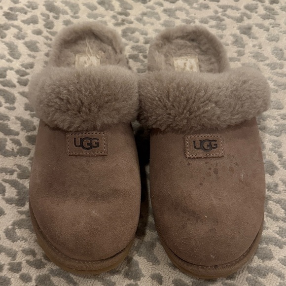 UGG Brown Suede Slippers - Picture 1 of 3